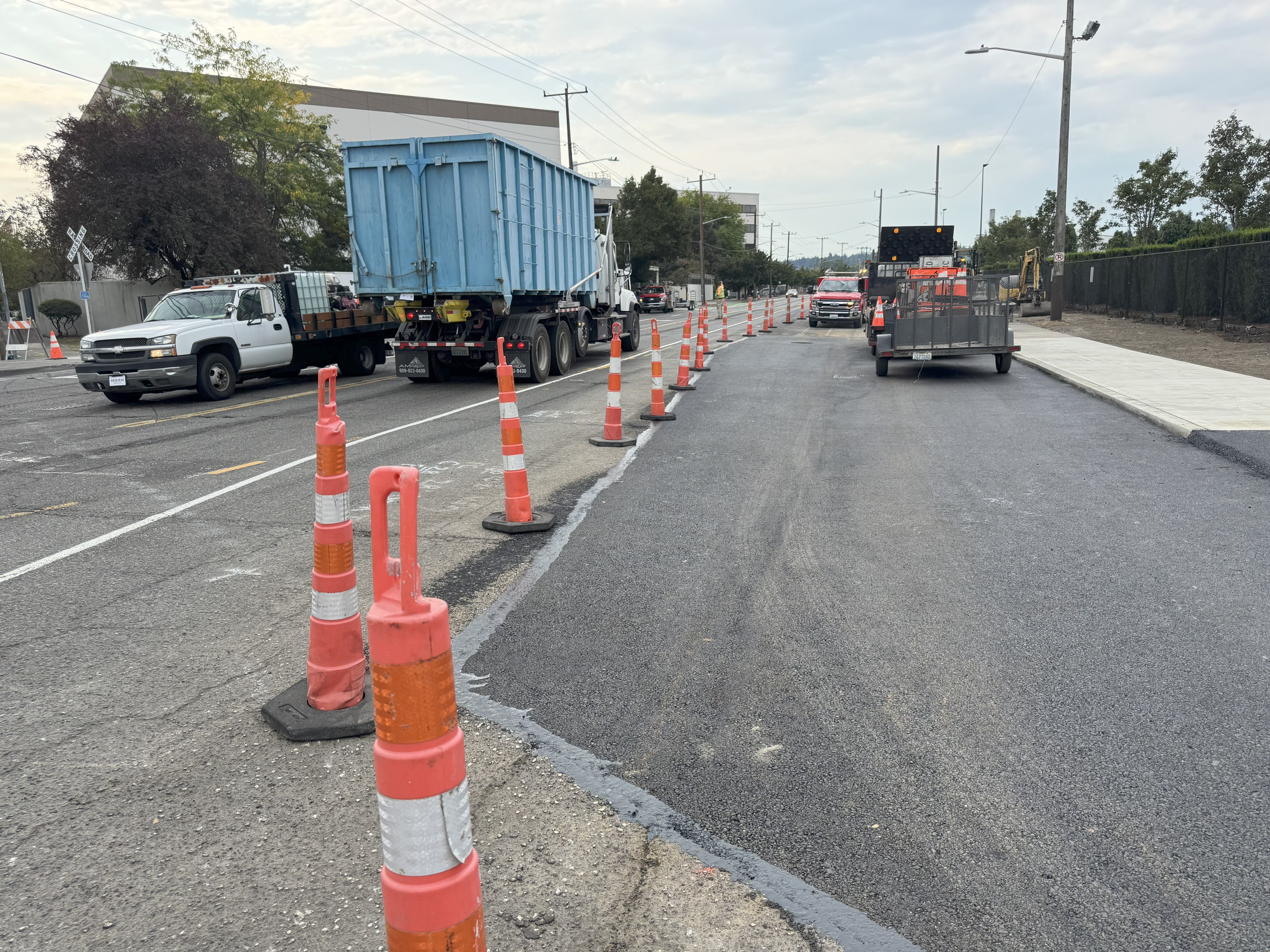 Completed drainage work on 16th Ave S at the E Marginal Way S intersection.