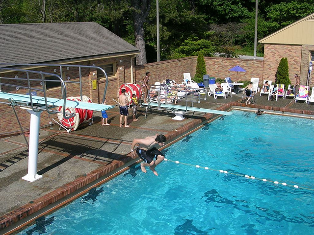 Colman Pool diving